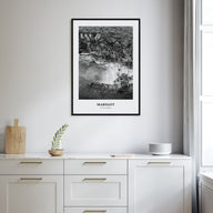 Marigot Portrait B&W Poster