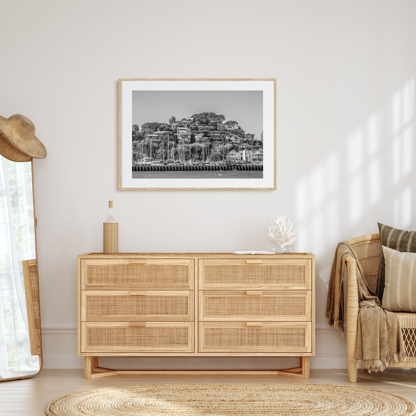 Marin County Landscape B&W Poster