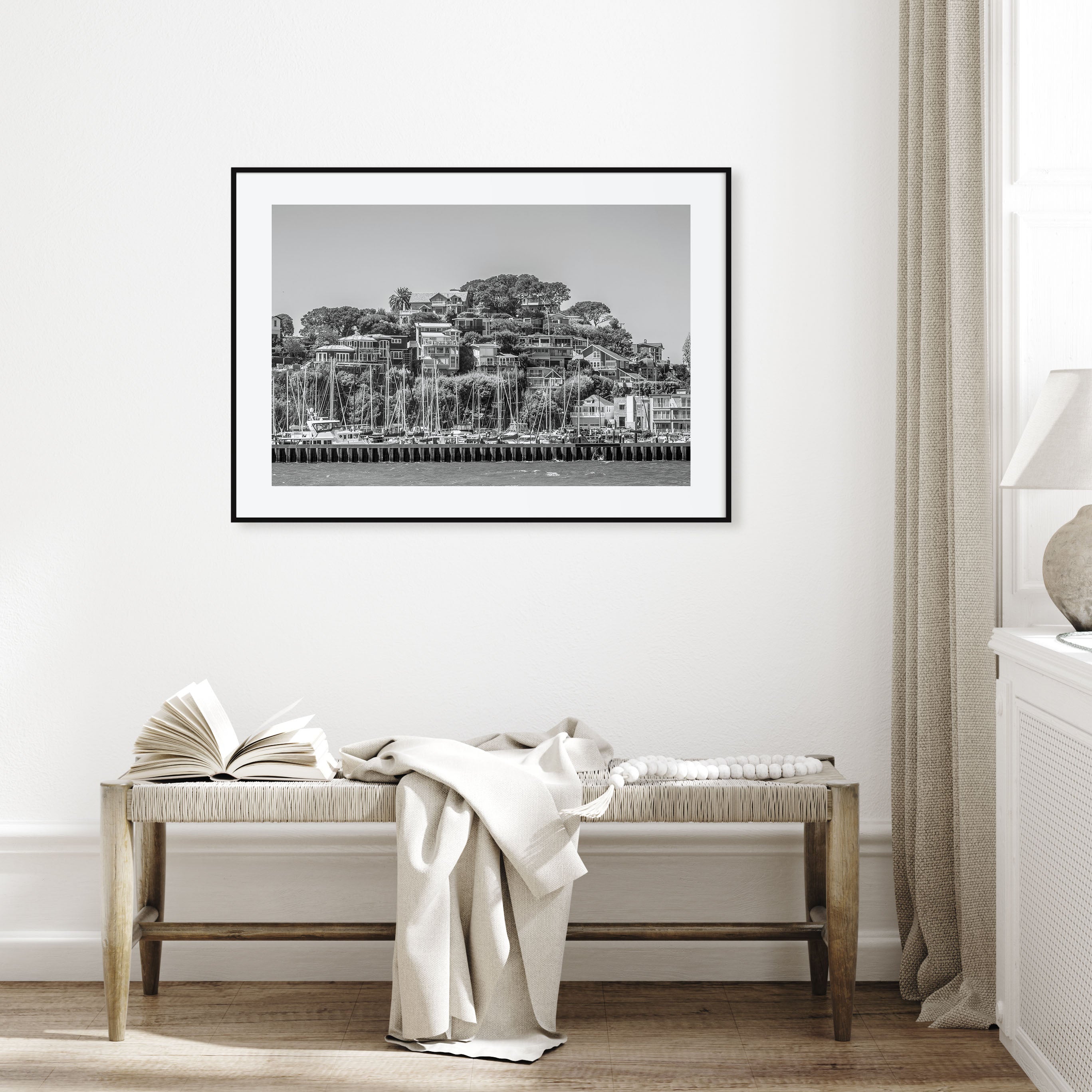 Marin County Landscape B&W Poster