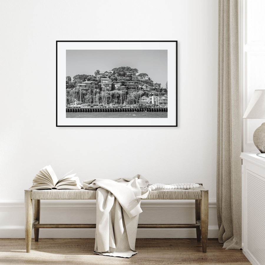 Marin County Landscape B&W Poster