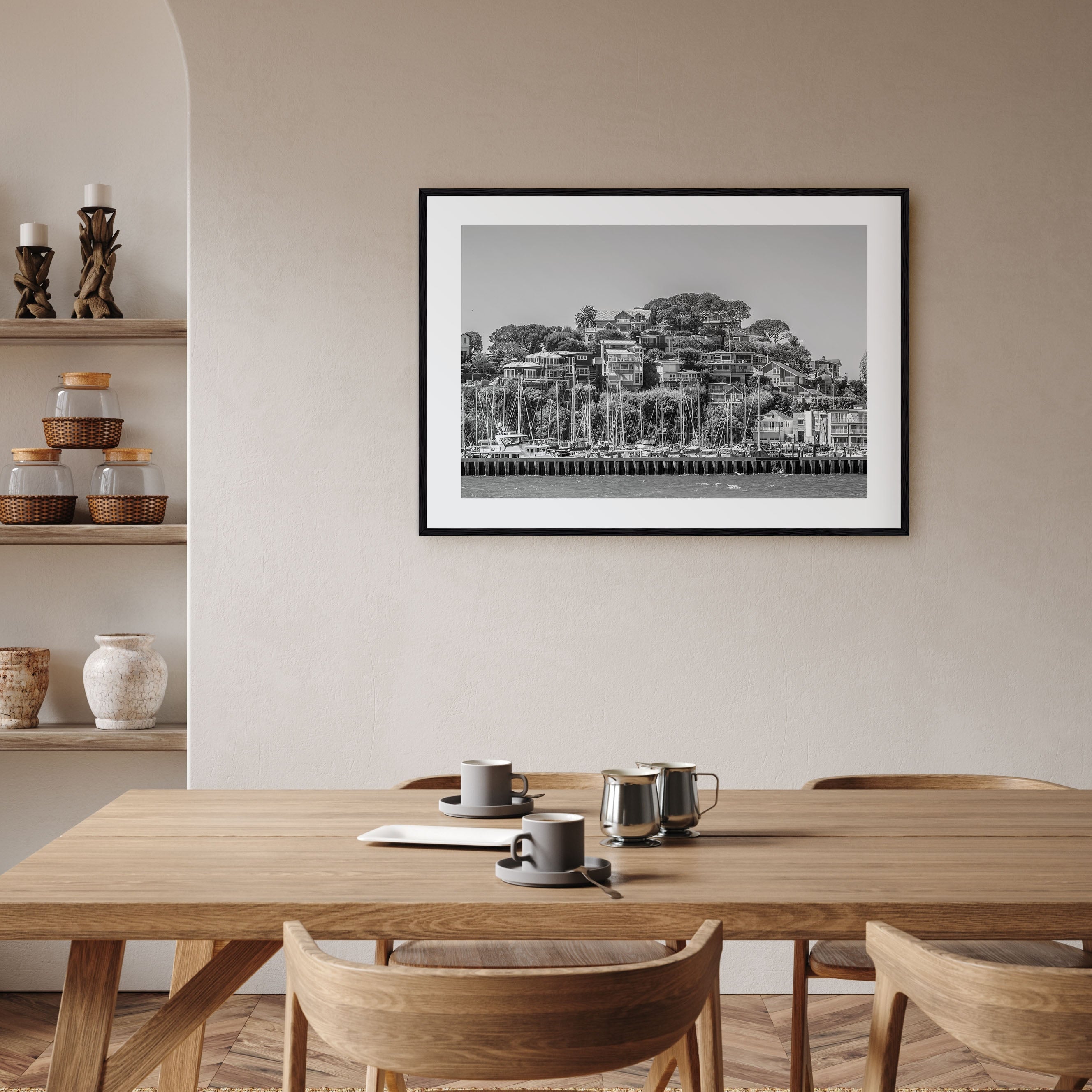 Marin County Landscape B&W Poster