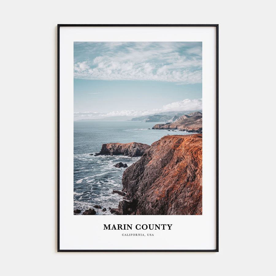 Marin County Portrait Color Poster