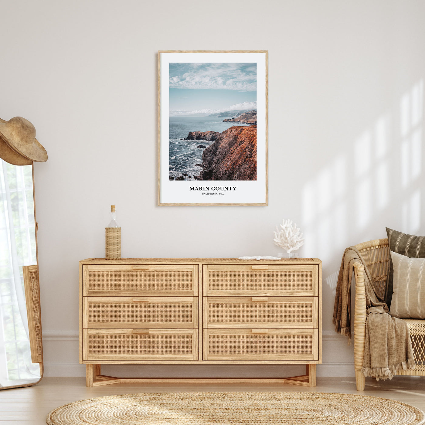 Marin County Portrait Color Poster