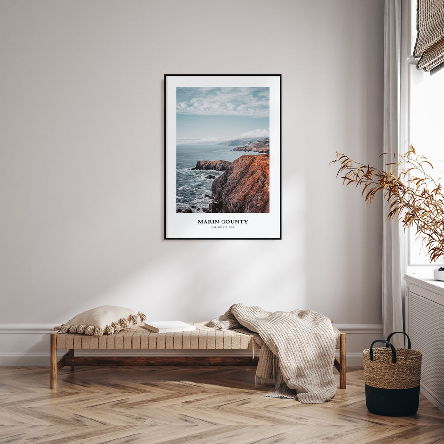 Marin County Portrait Color Poster