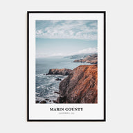 Marin County Portrait Color Poster