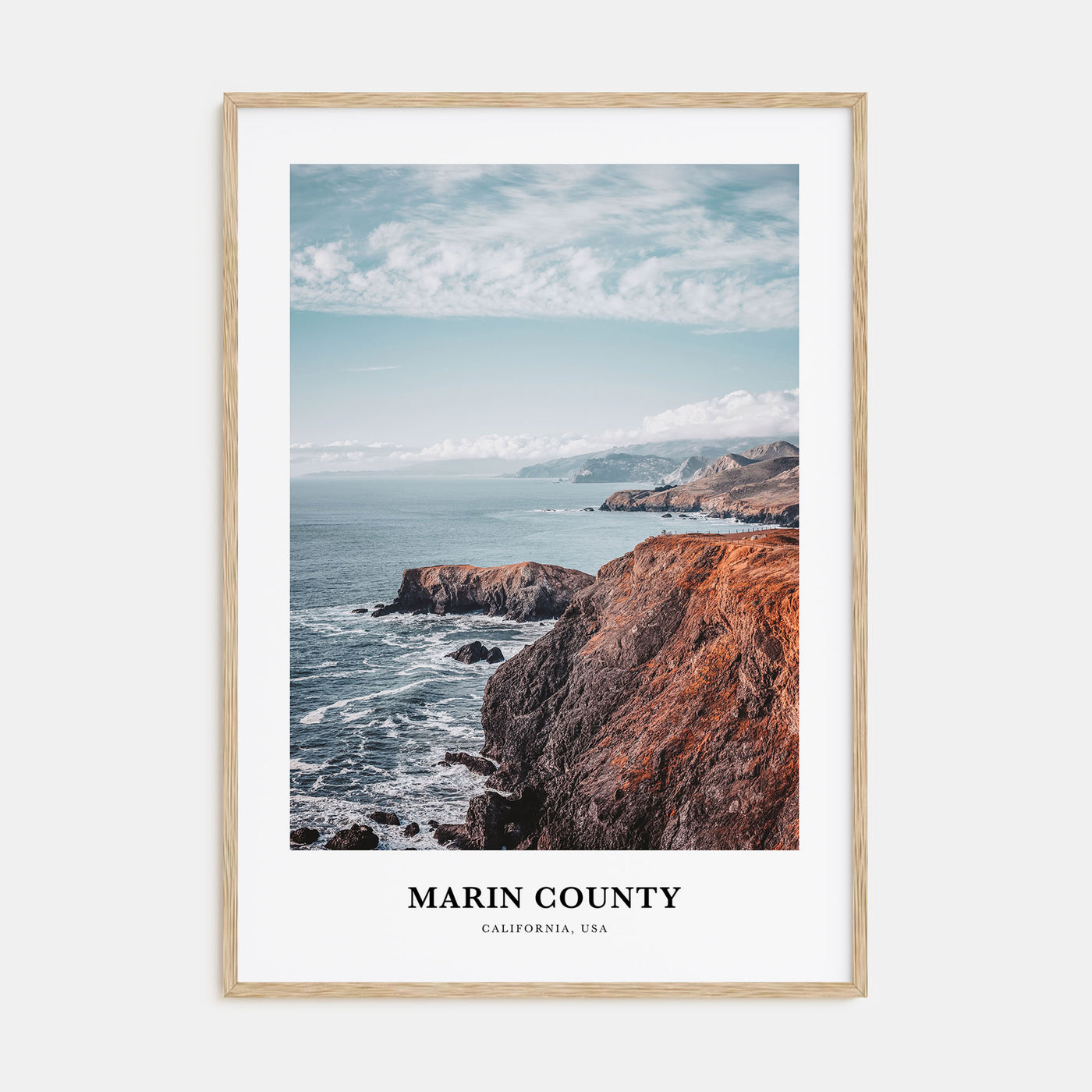 Marin County Portrait Color Poster