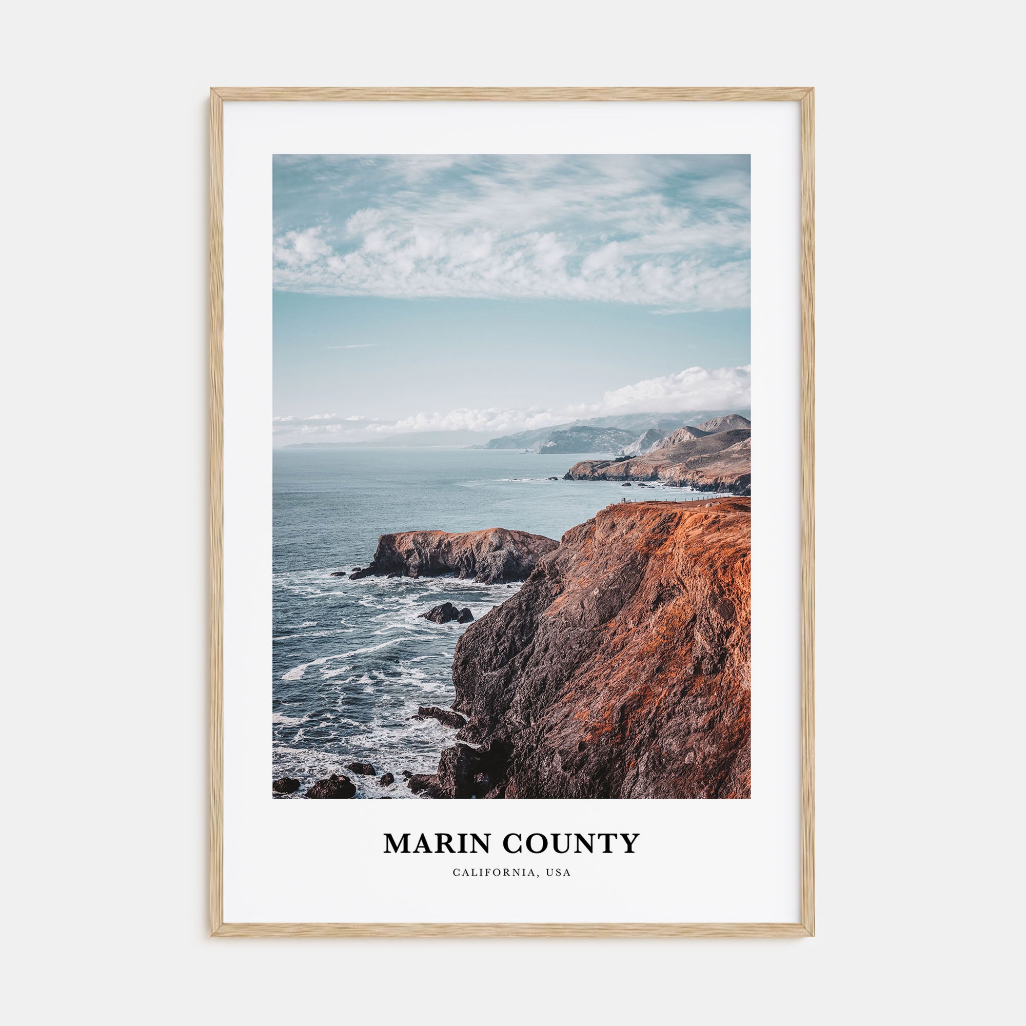 Marin County Portrait Color Poster