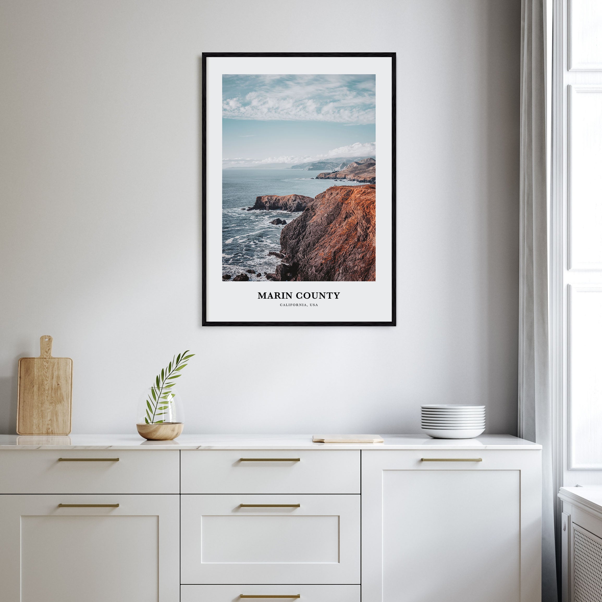 Marin County Portrait Color Poster
