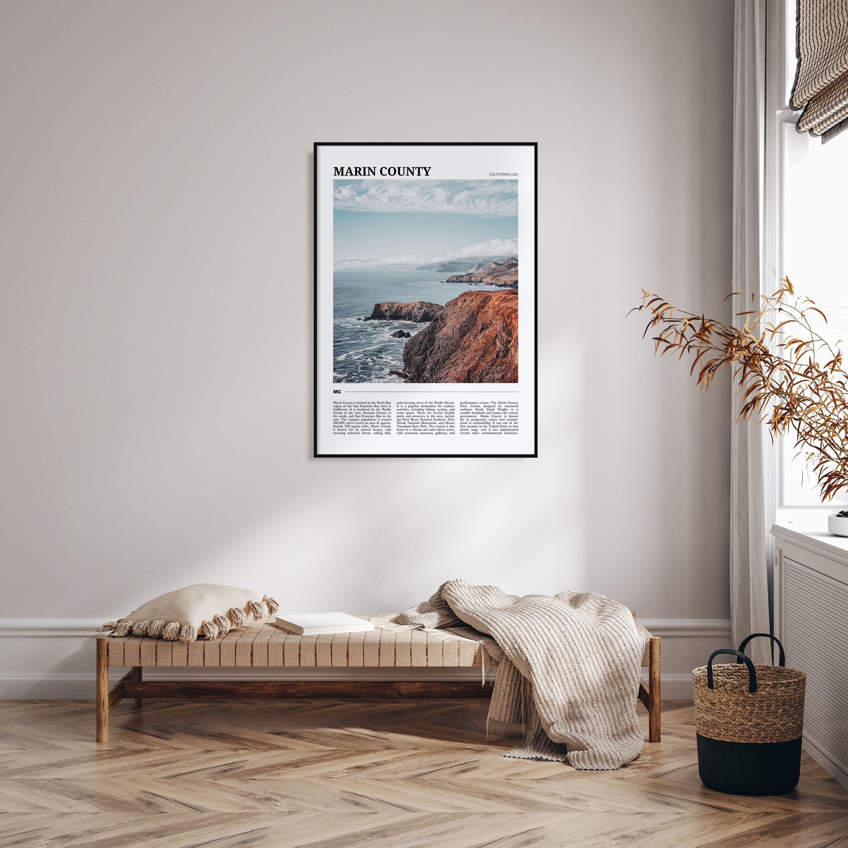 Marin County Travel Color Poster