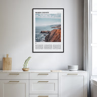 Marin County Travel Color Poster