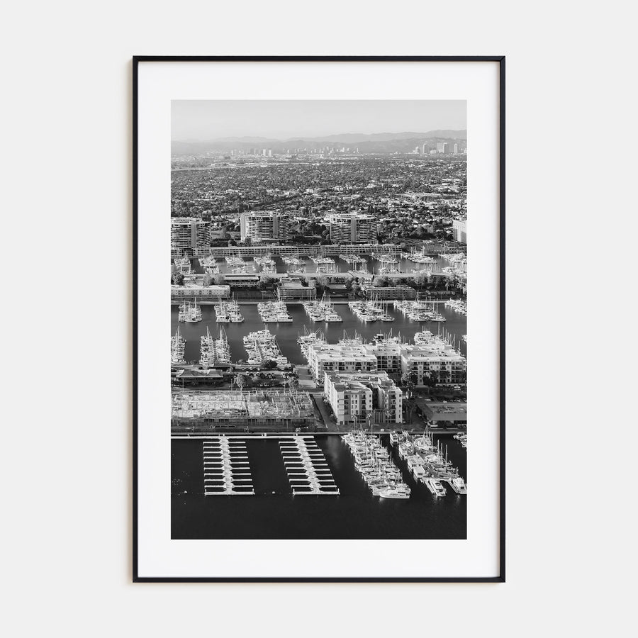 Marina Del Rey Photo B&W No 1 Poster