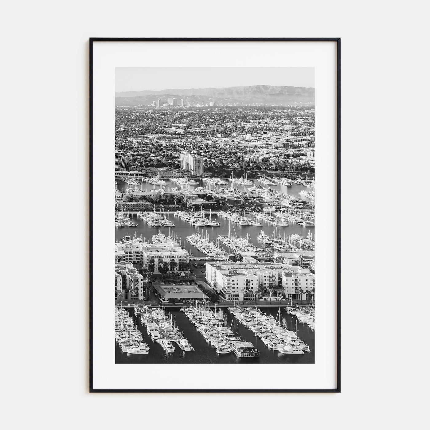 Marina Del Rey Photo B&W No 2 Poster