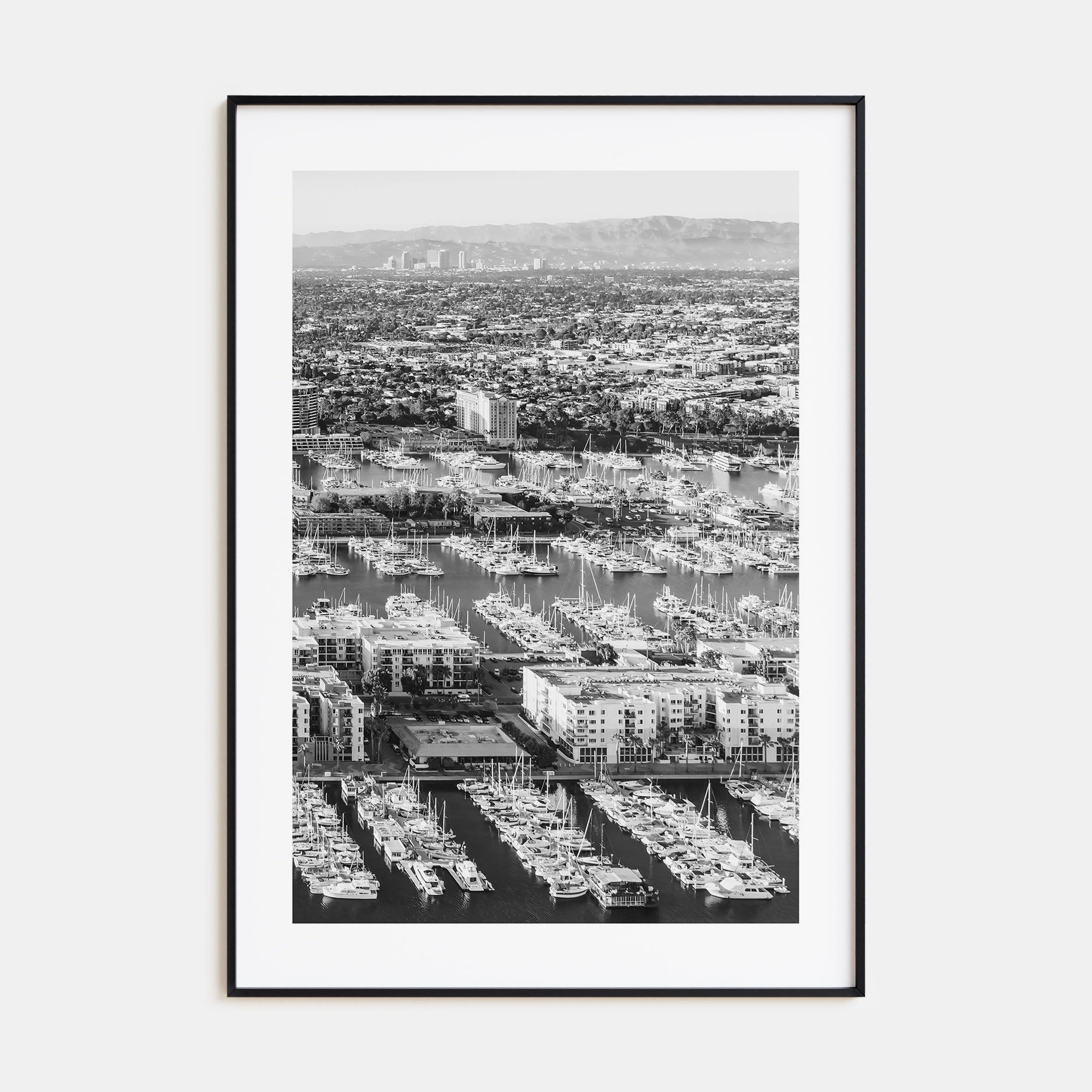 Marina Del Rey Photo B&W No 2 Poster