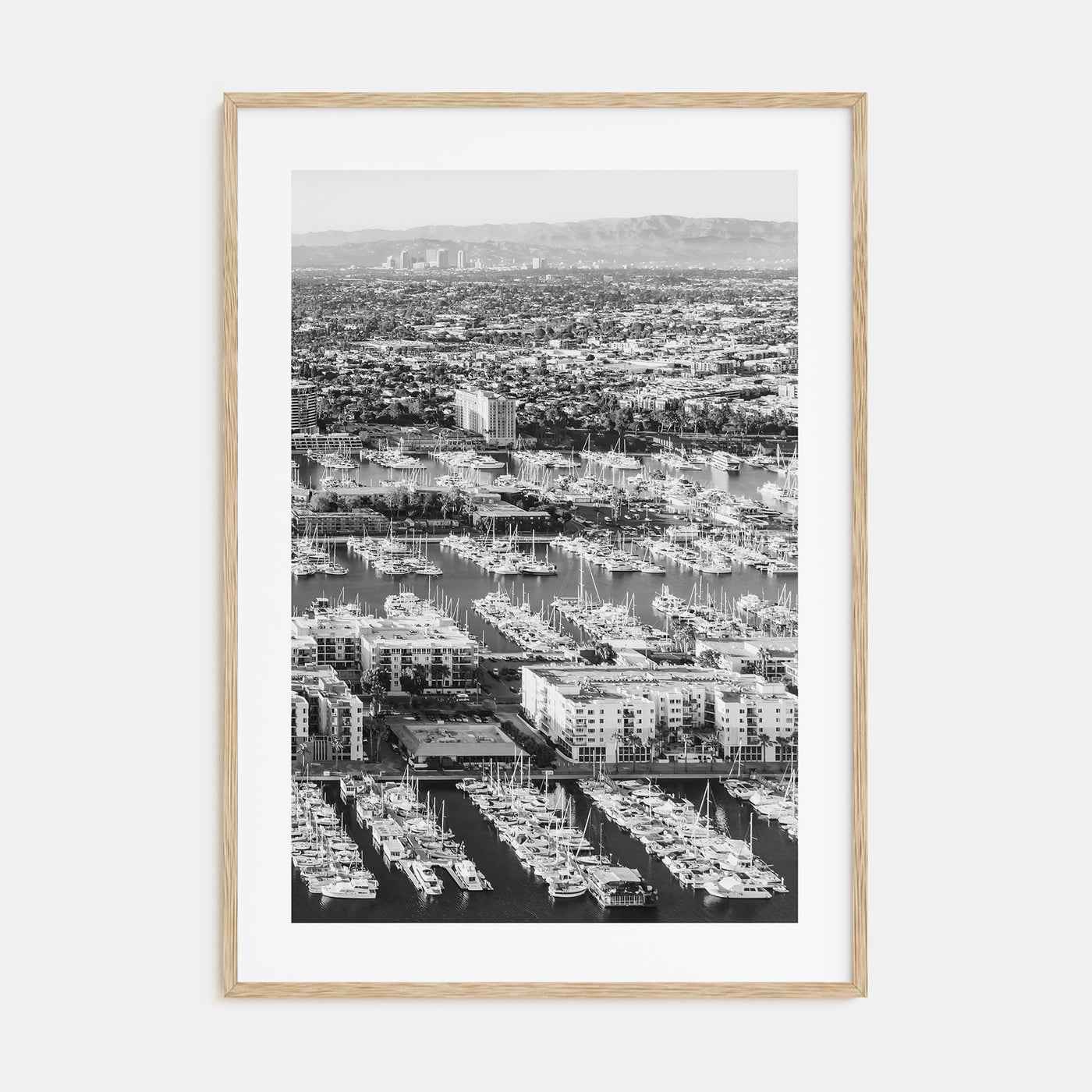 Marina Del Rey Photo B&W No 2 Poster