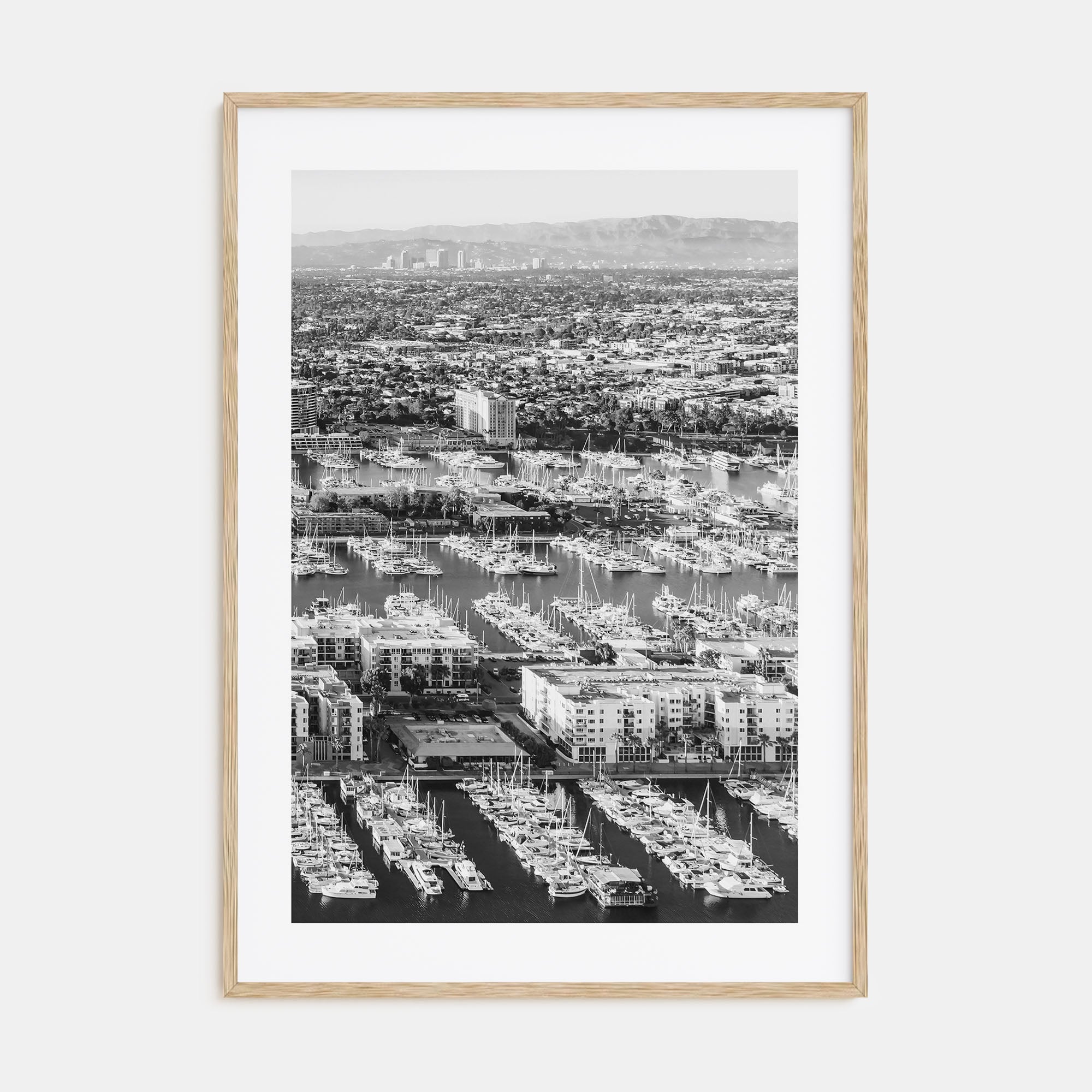 Marina Del Rey Photo B&W No 2 Poster