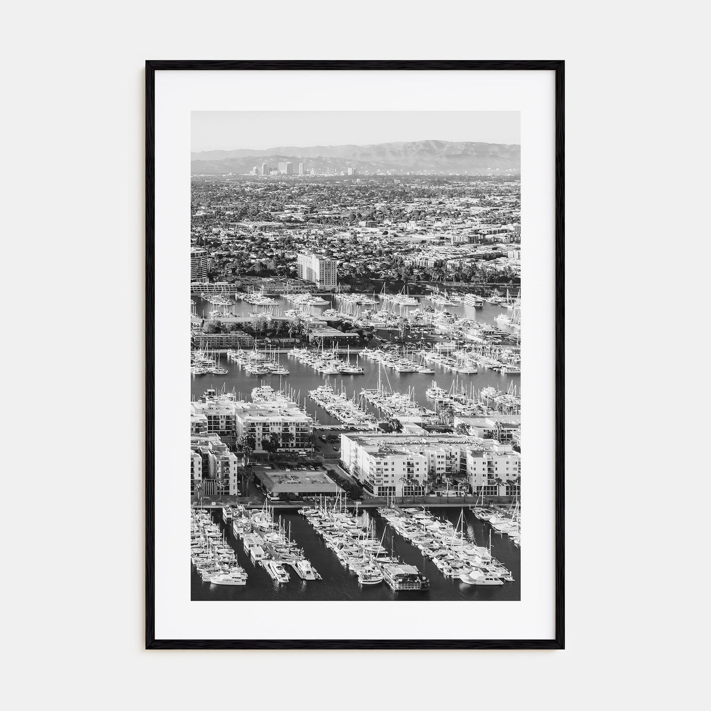 Marina Del Rey Photo B&W No 2 Poster