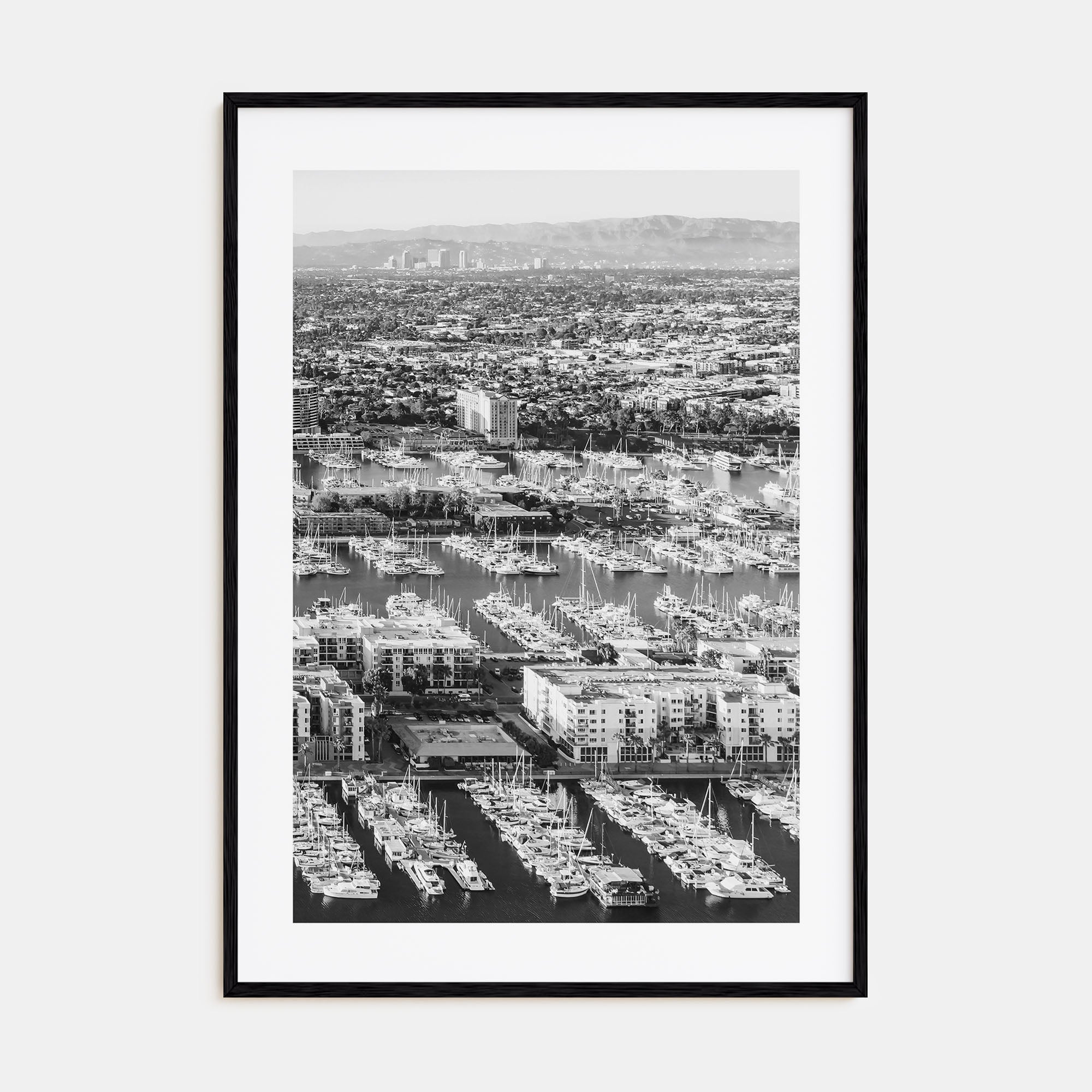 Marina Del Rey Photo B&W No 2 Poster