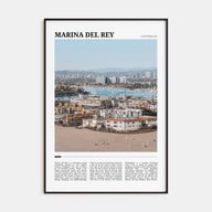 Marina Del Rey Travel Color Poster