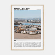 Marina Del Rey Travel Color Poster