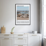 Marina Del Rey Travel Color Poster