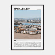 Marina Del Rey Travel Color Poster