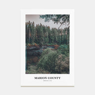 Marion County Portrait Color Poster