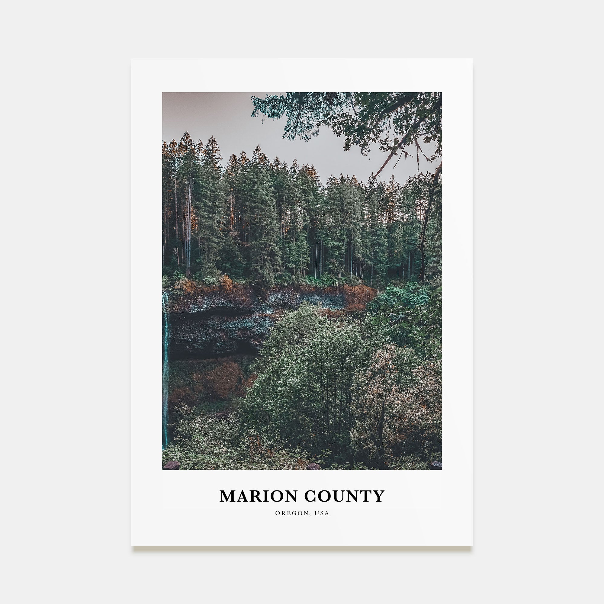 Marion County Portrait Color Poster