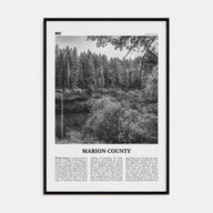 Marion County Travel B&W Poster