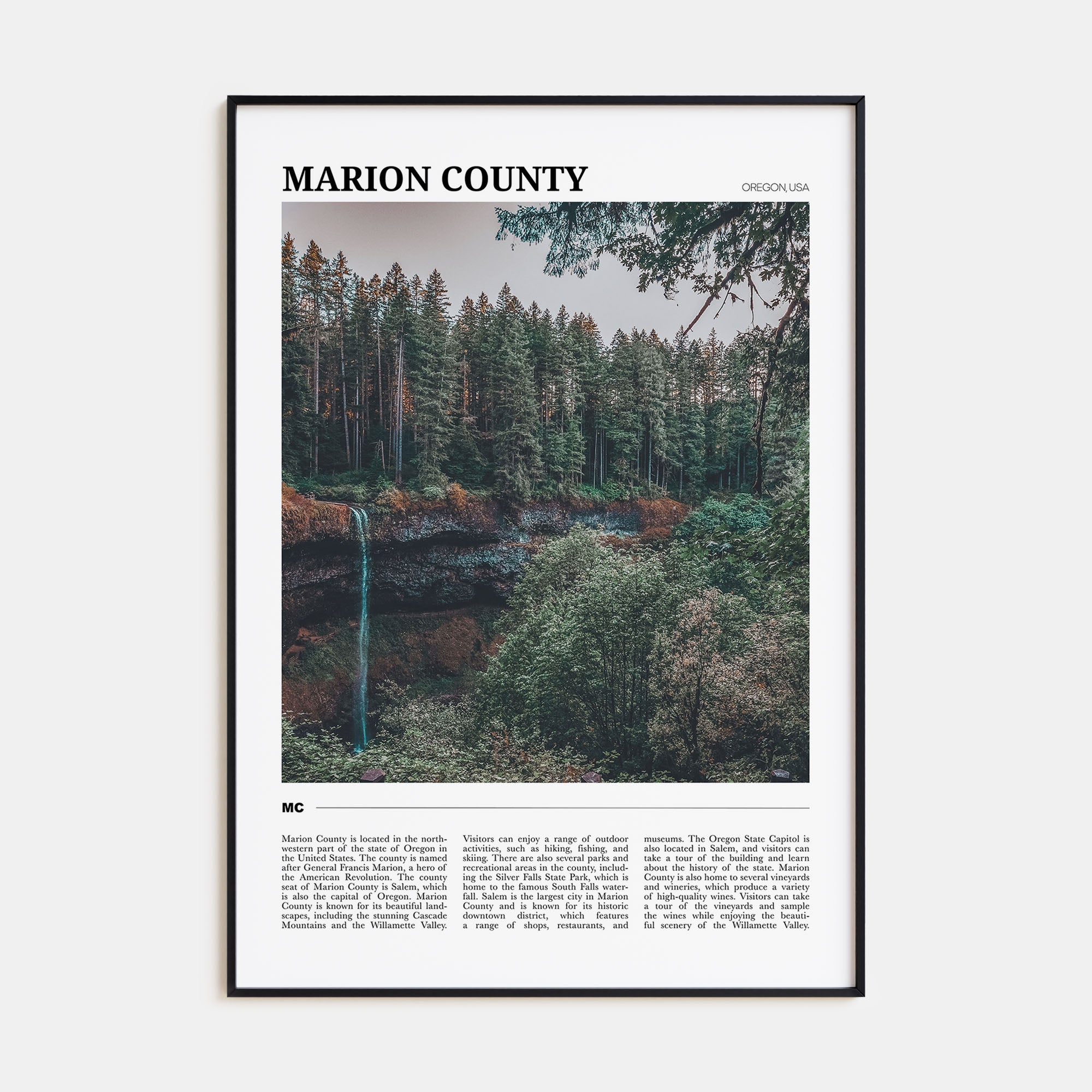 Marion County Travel Color Poster