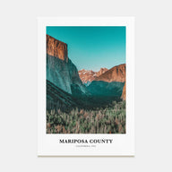 Mariposa County Portrait Color Poster
