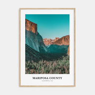 Mariposa County Portrait Color Poster