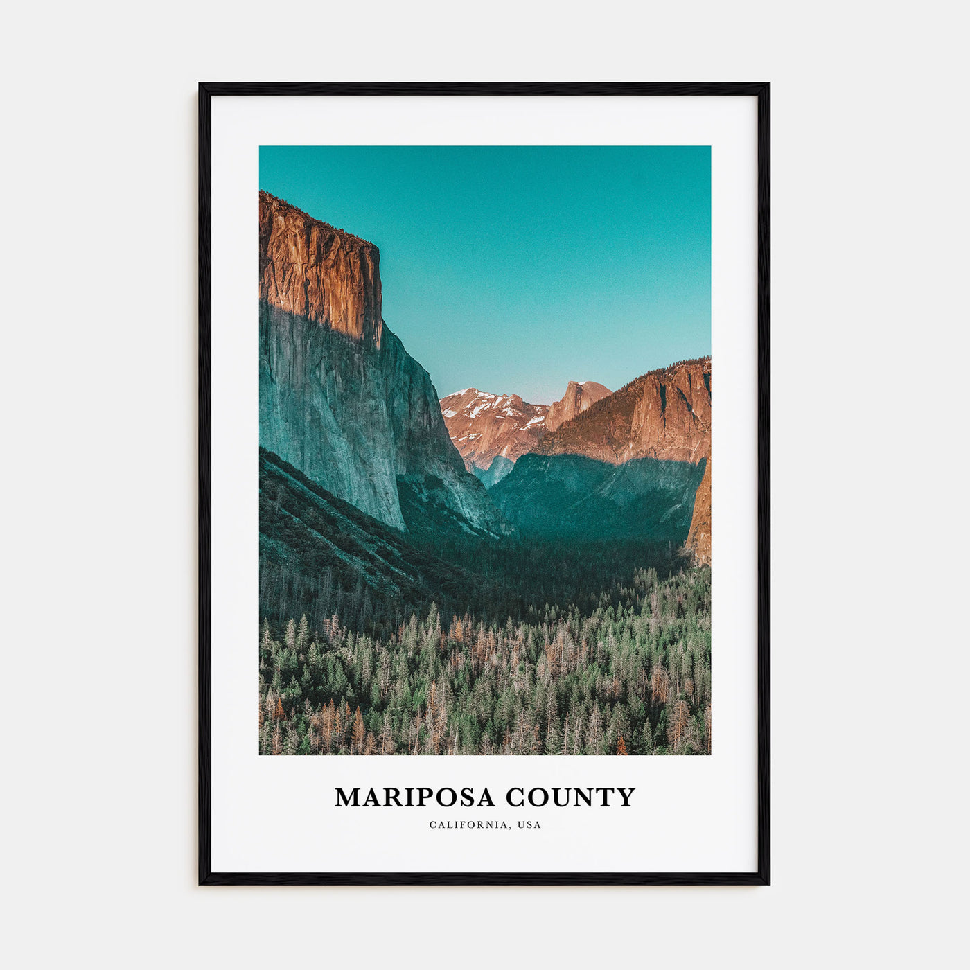 Mariposa County Portrait Color Poster