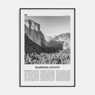 Mariposa County Travel B&W Poster