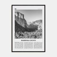 Mariposa County Travel B&W Poster