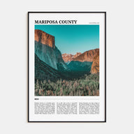 Mariposa County Travel Color Poster