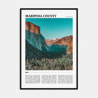 Mariposa County Travel Color Poster