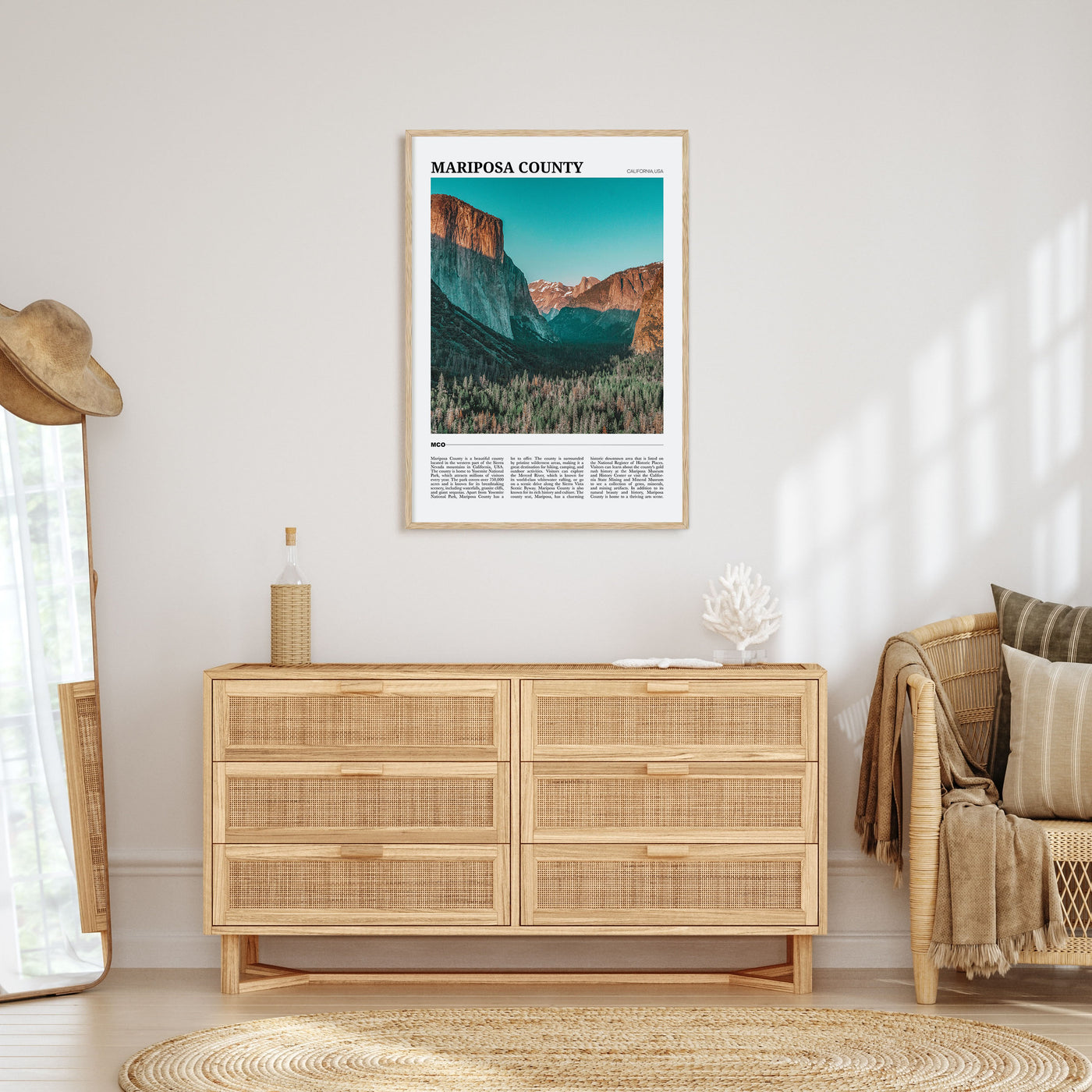 Mariposa County Travel Color Poster