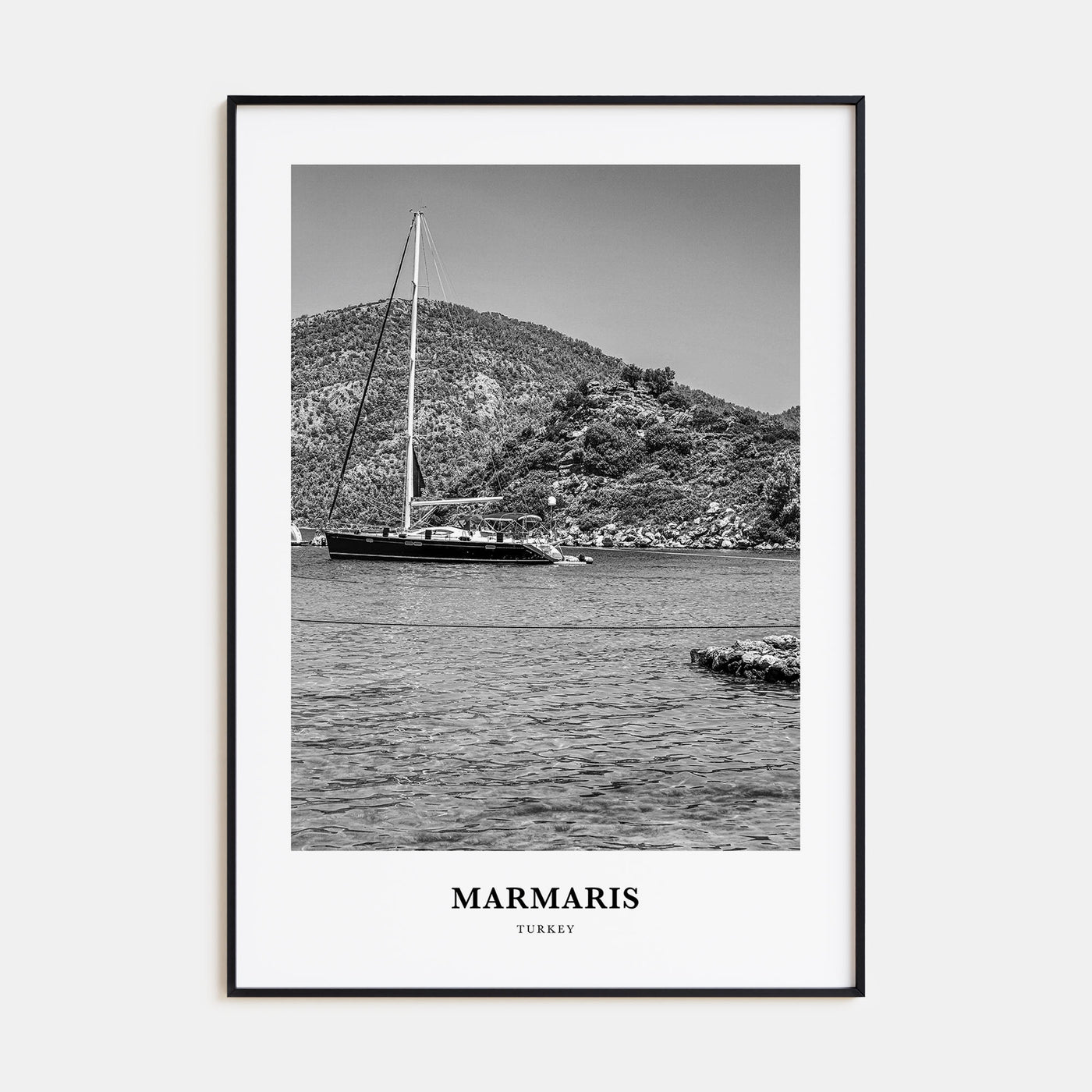 Marmaris Portrait B&W Poster