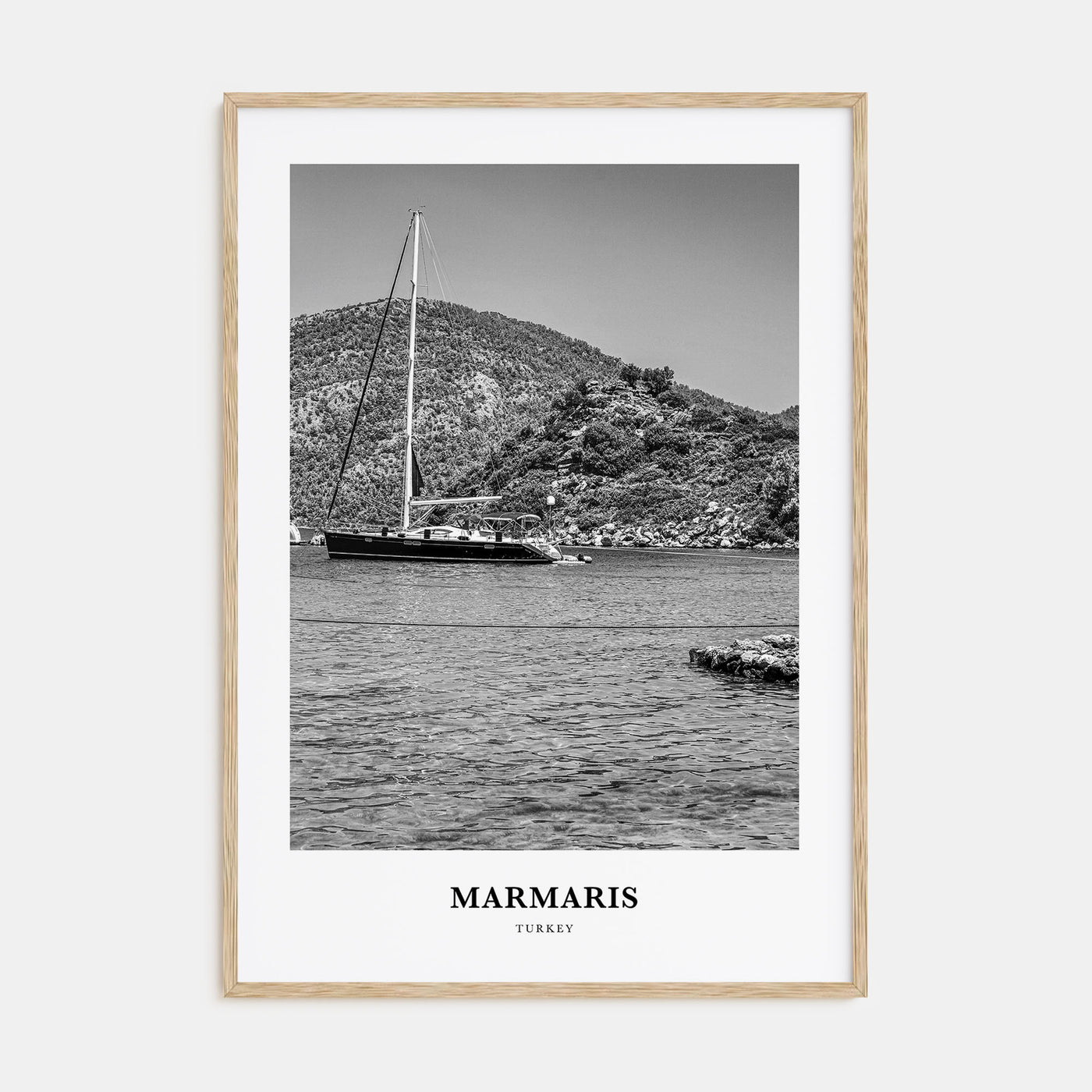 Marmaris Portrait B&W Poster