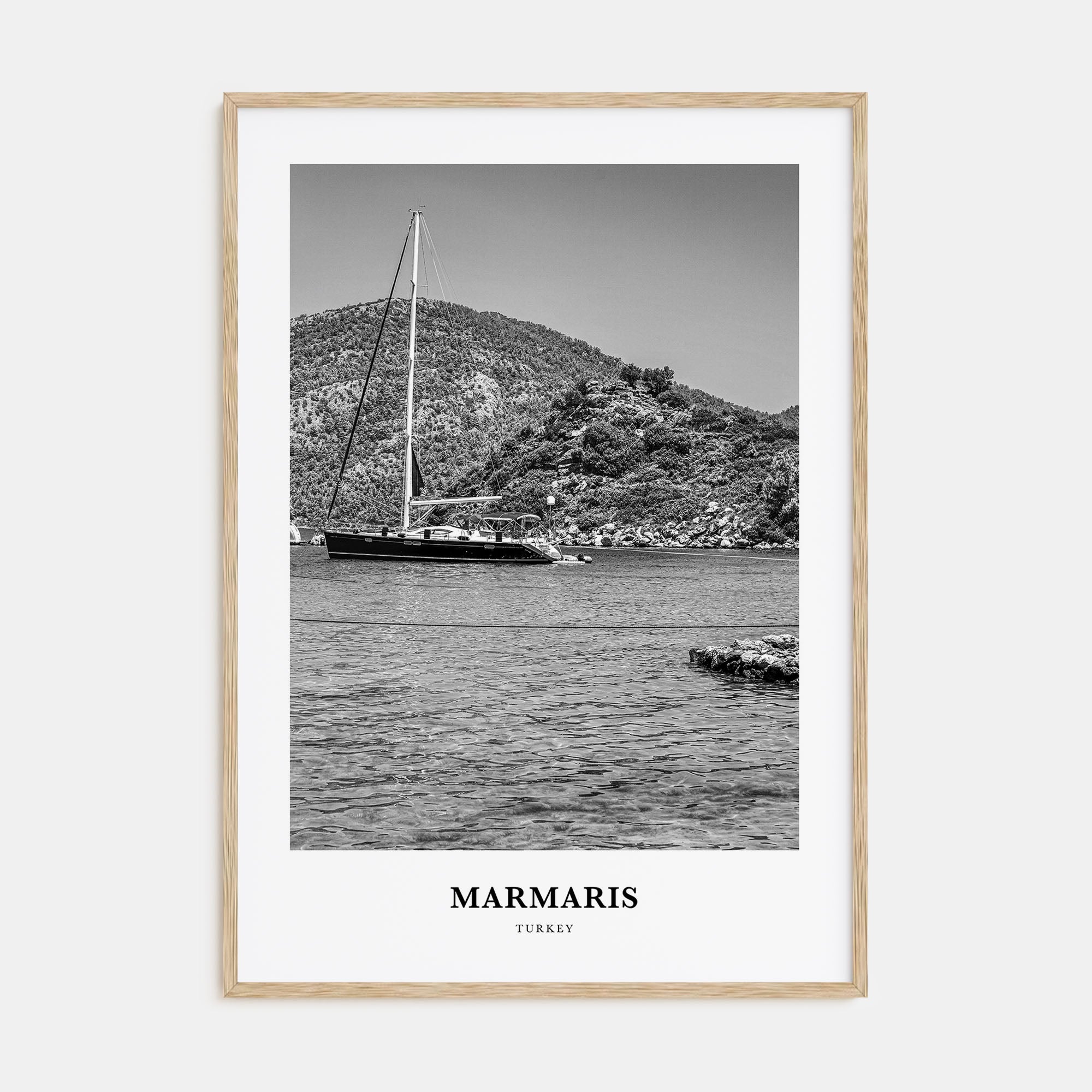 Marmaris Portrait B&W Poster
