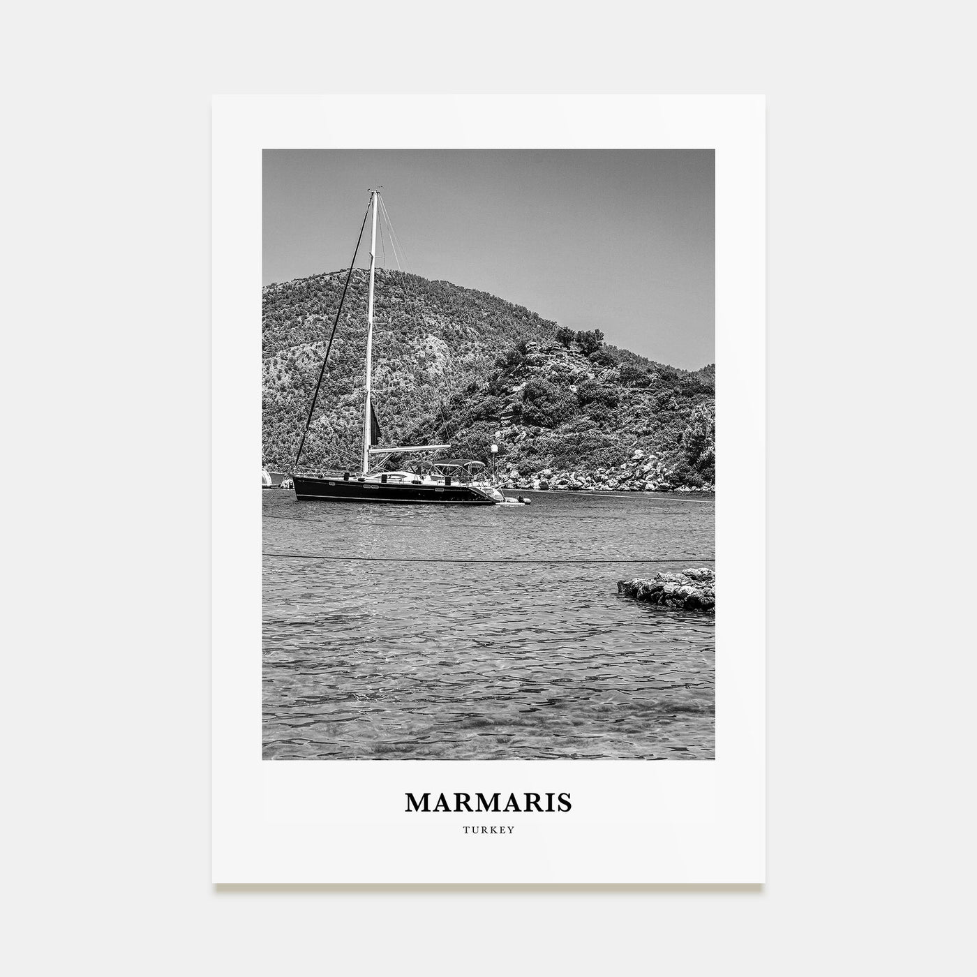 Marmaris Portrait B&W Poster