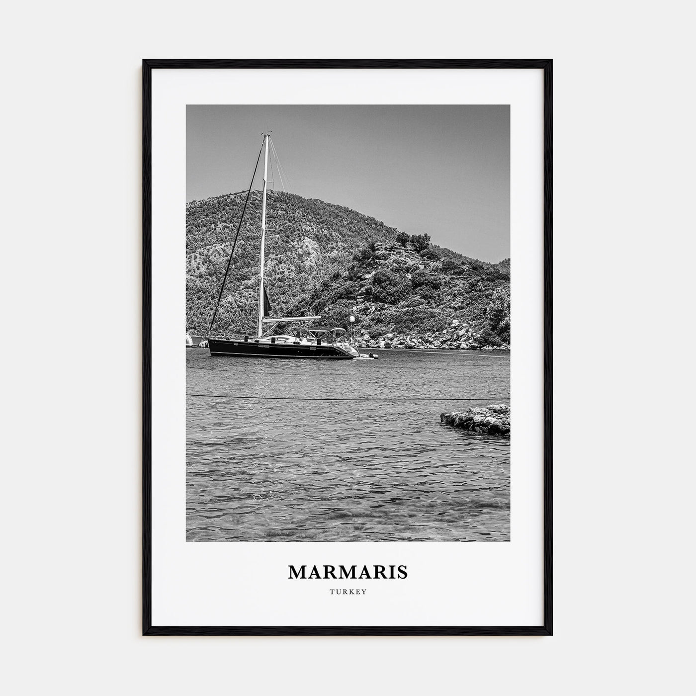 Marmaris Portrait B&W Poster