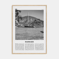 Marmaris Travel B&W Poster