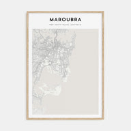 Maroubra Map Portrait Poster