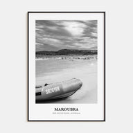 Maroubra Portrait B&W Poster