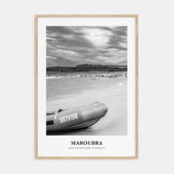 Maroubra Portrait B&W Poster