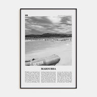 Maroubra Travel B&W Poster