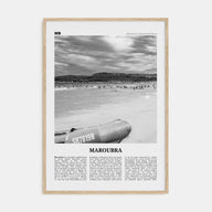 Maroubra Travel B&W Poster