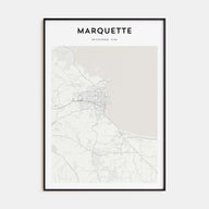 Marquette Map Portrait Poster