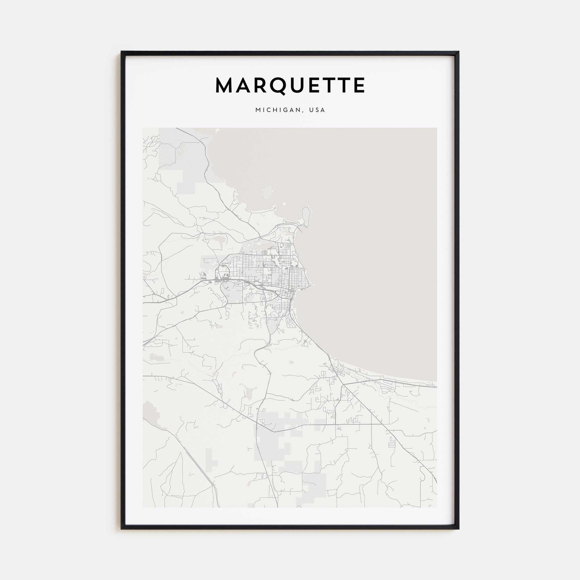 Marquette Map Portrait Poster